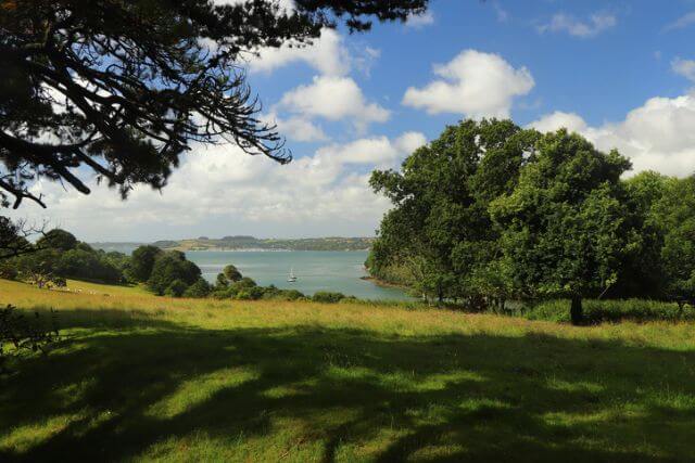 A view of the River Fal from Trelissick, a National Trust garden in Cornwall.