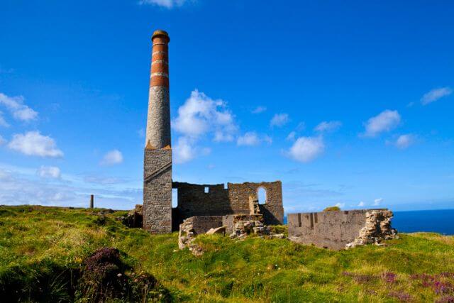 View of Levant Mine and Beam Engine in Cornwall.