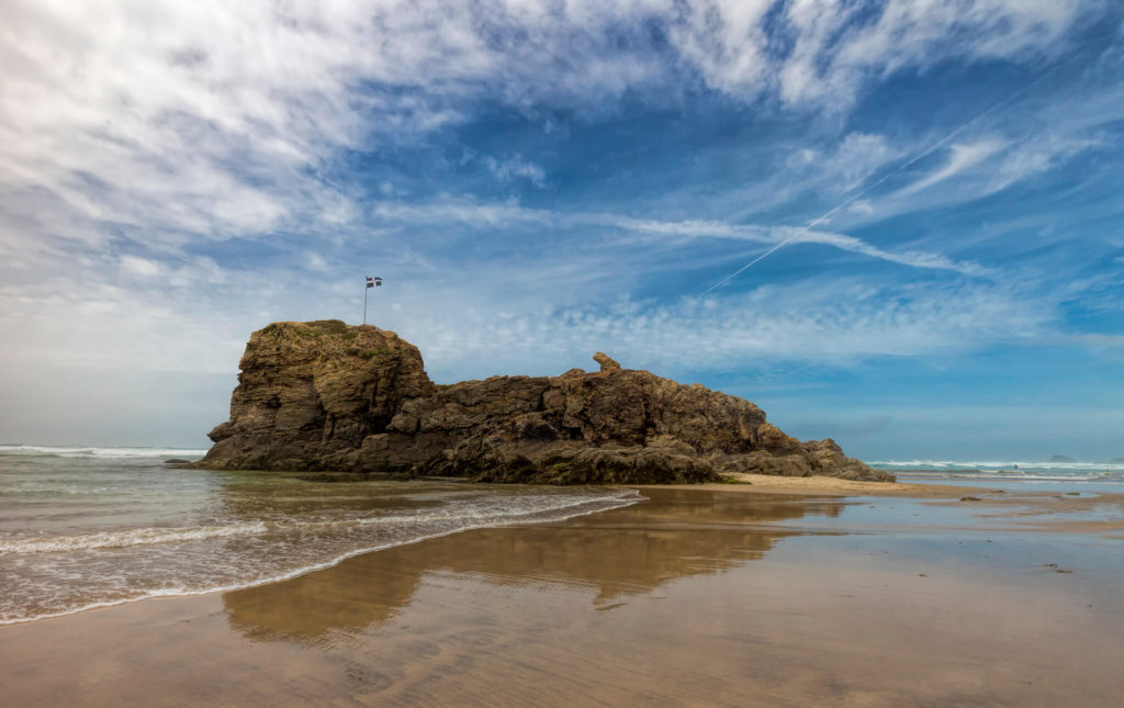 A photograph of Chapel Rock Perranporth Cornwall