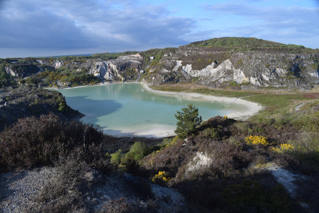 China clay mining site in St Austell