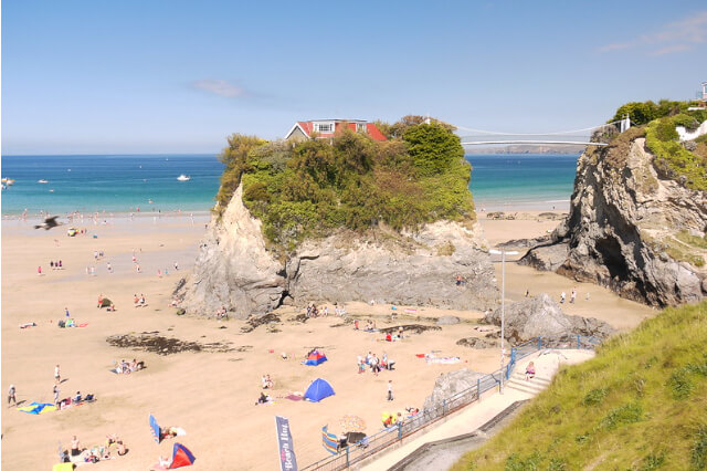 towan beach newquay cornwall