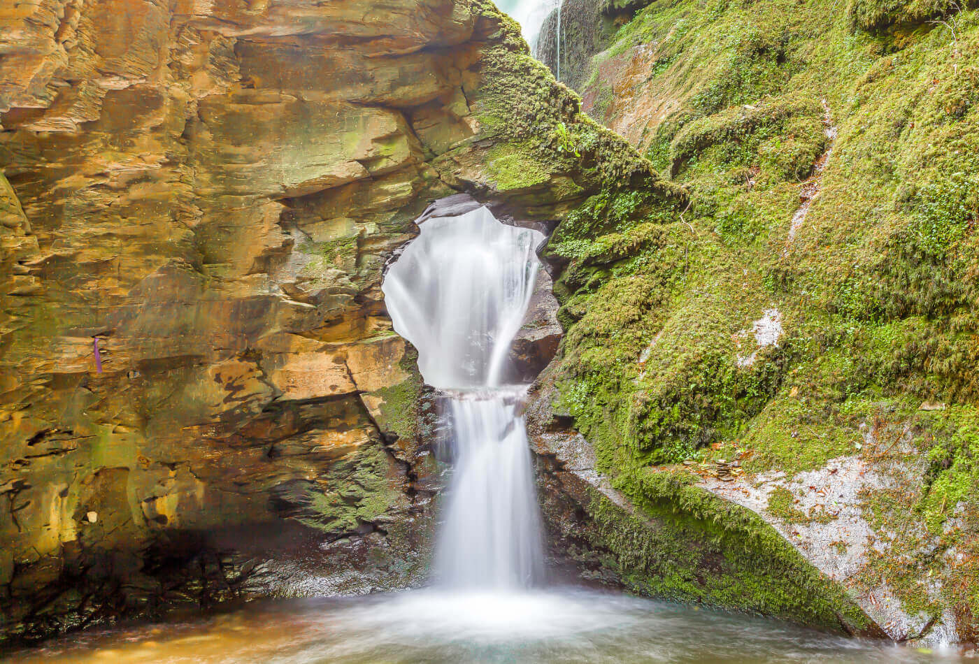 St Nectan's Kieve in St Nectan's Glen near Tintagel, Cornwall