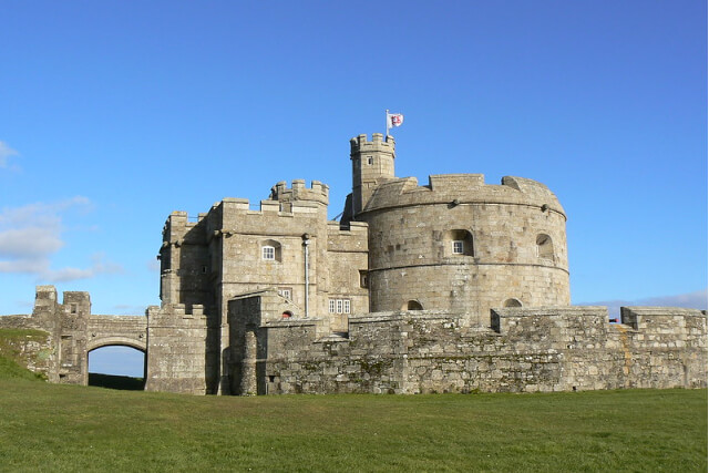Pendennis Castle in Falmouth, Cornwall.