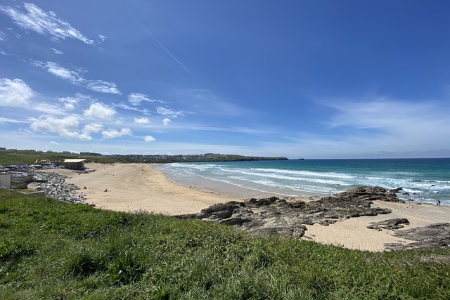 Fistral beach in Newquay - dog friendly beach in Cornwall.