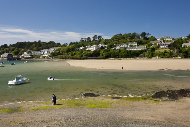A view of Porthilly Cove from the sea.