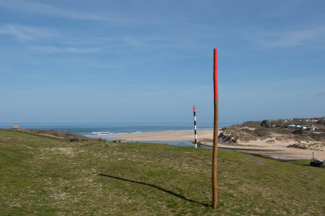 View of the beach from the course at West Cornwall Golf Club