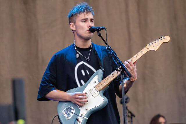 Sam Fender performing at Boardmasters festival in Newquay.