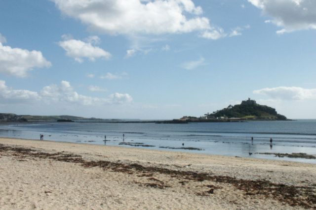 paddleboarding in Cornwall, Marazion