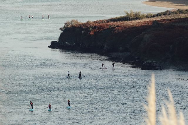 paddleboarding in Cornwall, Newquay