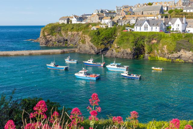 paddleboarding in Cornwall, Port Isaac