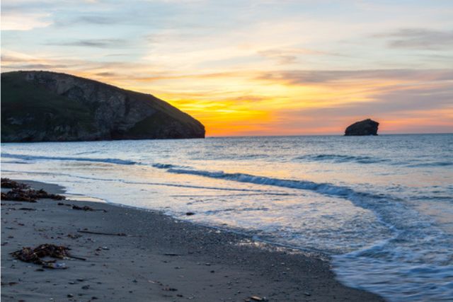 paddleboarding in Cornwall, Portreath