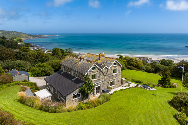 Aerial view of Penmarth House, Coverack
