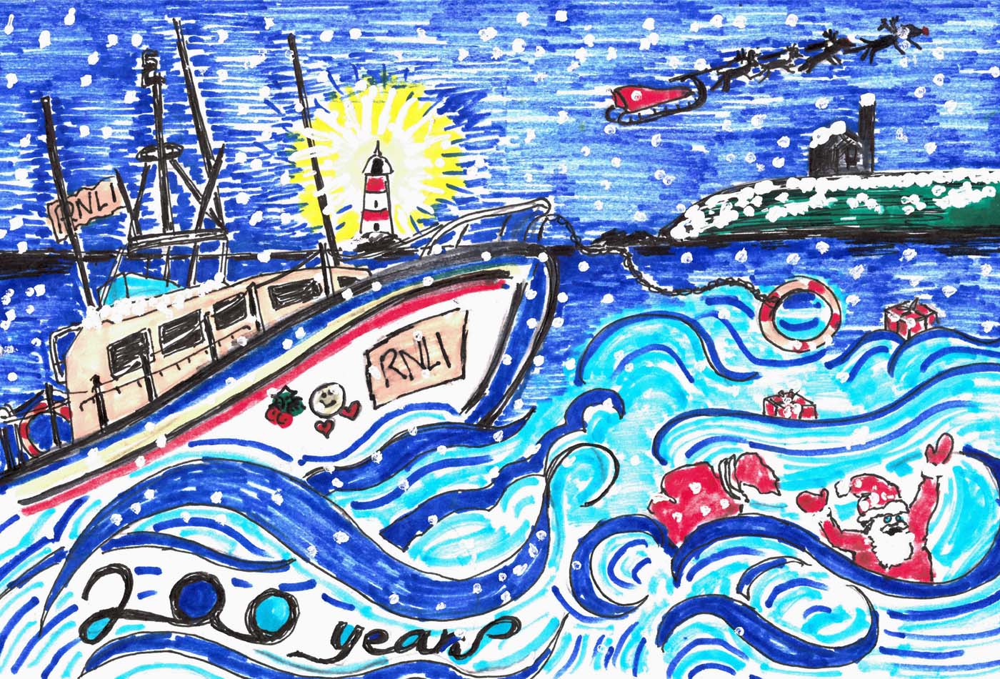 The winning Christmas card design from our 2024 competition.