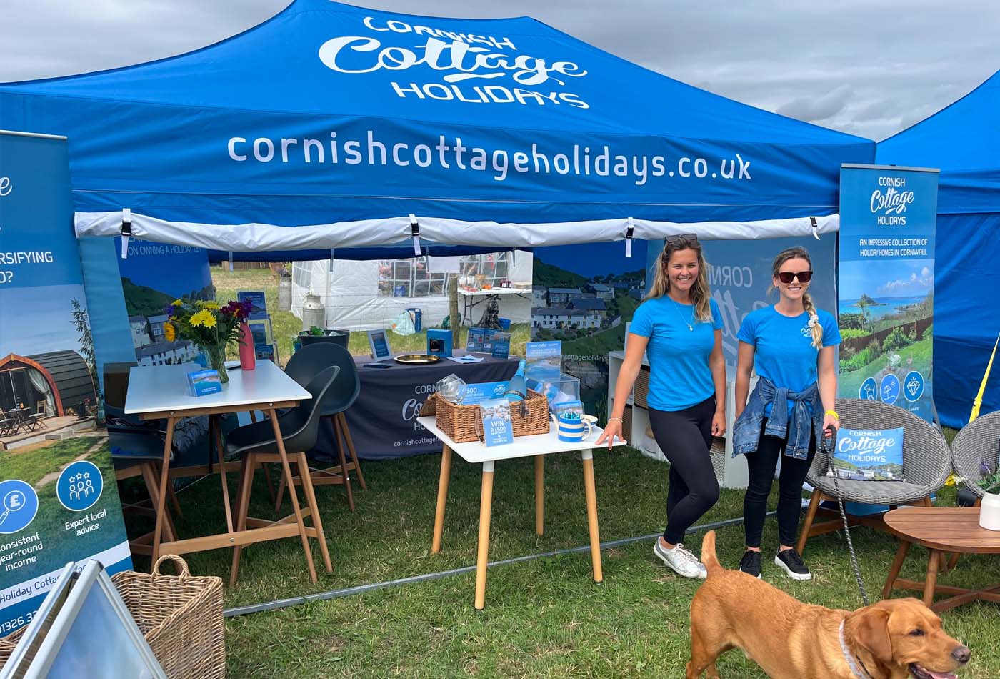 The Cornish Cottage Holidays team at the Liskeard Show 2024